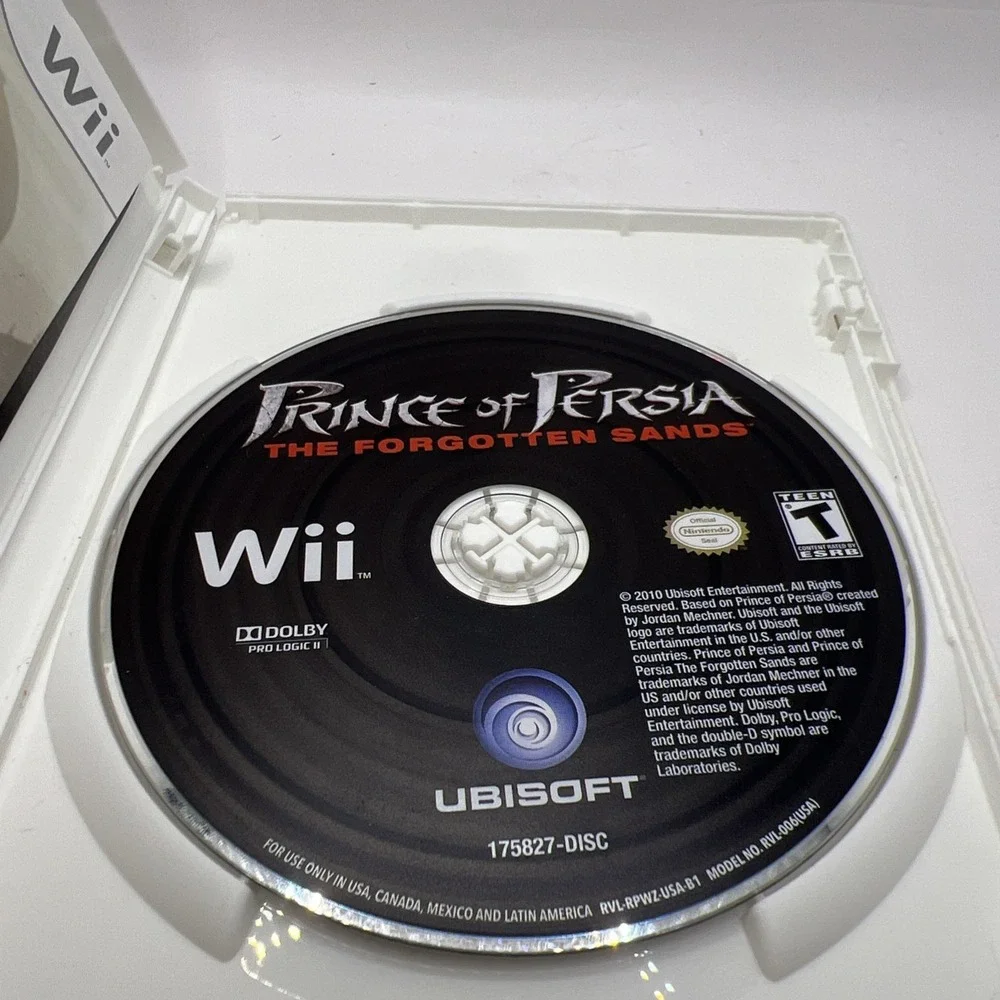 Prince of Persia: The Forgotten Sands Wii, 2010 - CIB w/ Manual & Insert Tested